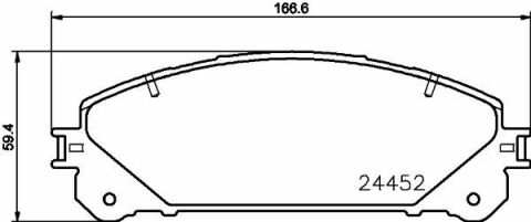 Тормозные колодки пер. Lexus RX 08-15/Toyota RAV4 12-(advics)