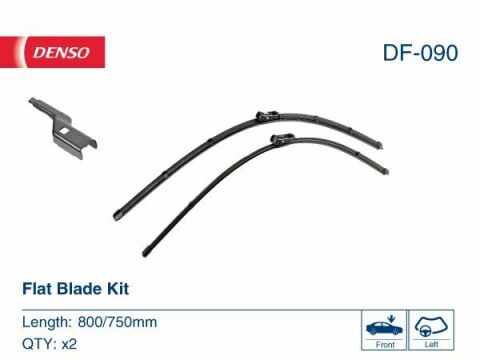 Комплект стеклоочистителей flat blade kit