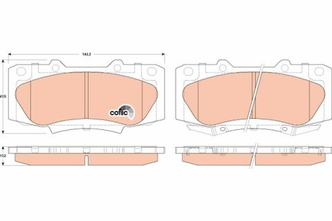 Колодки гальмівні TOYOTA Hilux