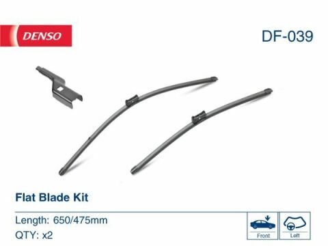 Комплект склоочисників flat blade kit