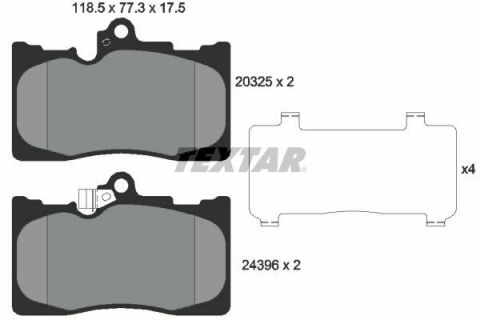 Колодки тормозные (передние) Lexus GS/ IS С/III 05-/ RC 14- (Advics)