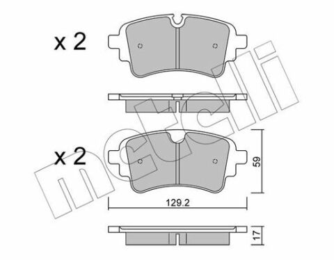 Колодки тормозные (задние) Audi A4/A6/Q5/Q7/VW Touareg 1.4 TFSI/2.0/3.0 TDI 15-