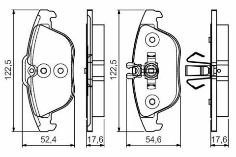 Колодки тормозные (задние) MB C-class (W204/C204) 1.6-5.5 07-