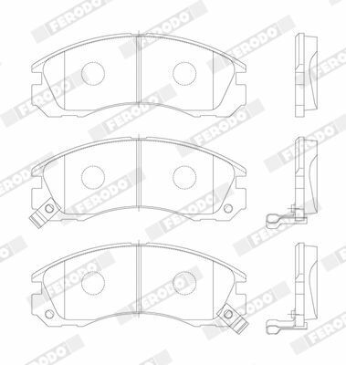 Тормозные колодки перед Outlander 12-/Peugeot 4007 07-