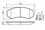 Колодки тормозные (передние) Mitsubishi Grandis 04-11/Pajero II-IV 90-/Mazda E2000/2200 88-03, фото 11 - интернет-магазин Auto-Mechanic