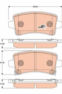 Тормозные колодки зад. Opel Insignia 08- (TRW)