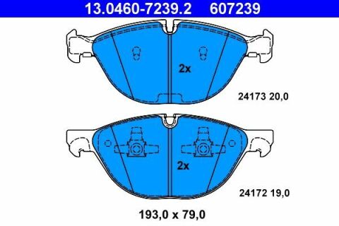 Колодки тормозные (передние) BMW X5 (E70/F15/F85) 06-/X6 (E71/E72/F16/F86) 08-