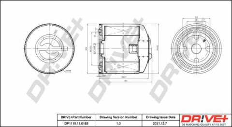 DP1110.11.0163 Drive+ - Фільтр оливи