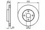 Гальмівний диск передній Yaris 00-05 TOYOTA, фото 5 - інтерент-магазин Auto-Mechanic