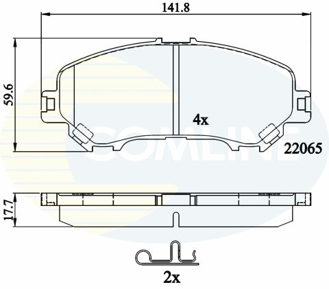 CBP32278 Comline - Тормозные колодки для дисков