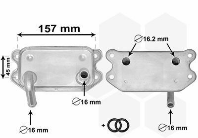 Радиатор масляный Volvo C70 I/S60 I/S70/S80/XC 70 I/XC 90 I 2.0-3.0 96-10