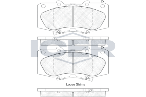 Колодки тормозные (передние) Toyota Hilux 05-/Fortuner 04-15