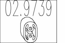 Резиновый элемент крепления выхлопной системы