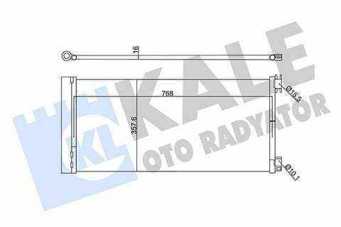 KALE RENAULT Радіатор кондиціонера Trafic III, Opel Vivaro B, Fiat, Nissan NV300 14-