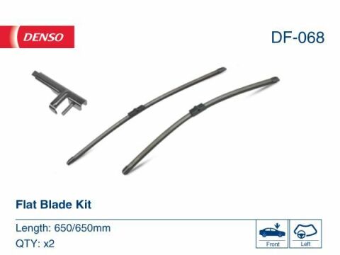 Комплект склоочисників flat blade kit