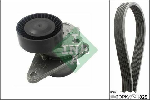 Комплект ремня генератора Volvo C70/S60/S70/S80/XC90 2.0T/2.4D/3.0T6 98-14 (6DPK1825)