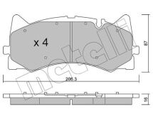 Колодки гальмівні (передні) MB C-class (W205/C205/S205) C 63 AMG 14- Колодки гальмівні (передні) MB C-class (W205/C205/S205) C 63 AMG 14-
