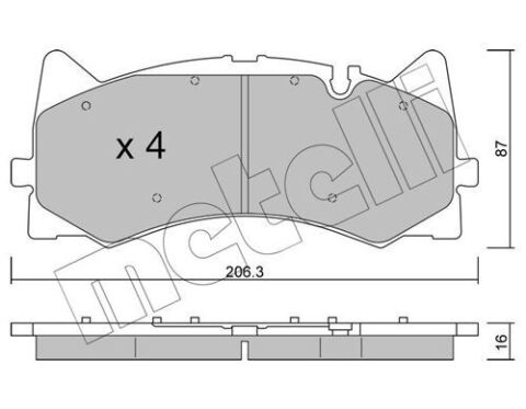 Колодки тормозные (передние) MB C-class (W205/C205/S205) C 63 AMG 14-