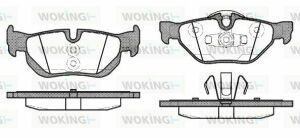 Тормозные колодки зад. BMW 3(E90)/1(E81) 04-13 (ATE) (123x43,6x17,3)