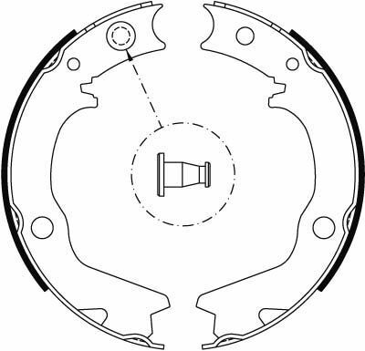 Комплект гальмівних колодок  - барабанні