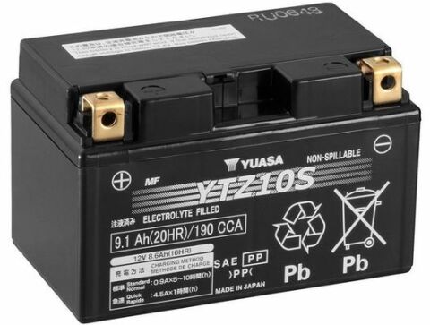 МОТО Yuasa 12V 9,1Ah  High Performance MF VRLA Battery YTZ10S(GEL)