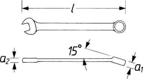 Ключ комбинированный (19mm)