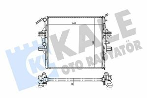 KALE FIAT Радиатор охлаждения Iveco Daily V,VI 3.0d 11-