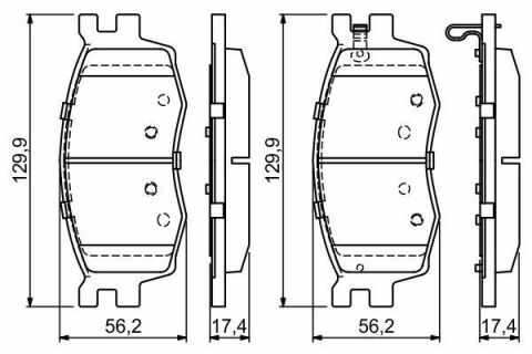 Колодки тормозные (передние) Kia Rio II 05-/Hyundai i20 08-15/Accent 05-10