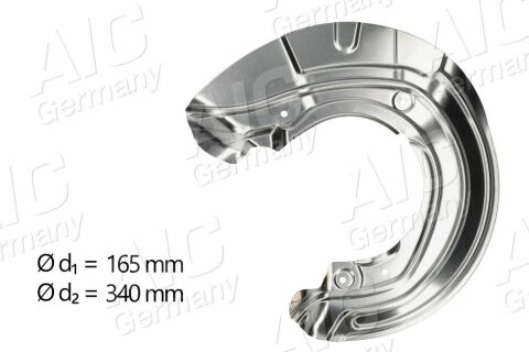 Захист диска гальмівного (переднього) (L) BMW 3 (F30/F80)/2 (F22/F87) 11-(для авто M-Performance гальма)