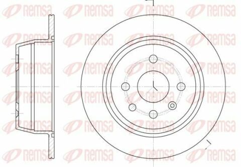 OPEL Диск тормозной задний ASTRA 91-260 10 8