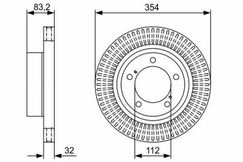 Диск тормозной (передний) Toyota Sequoia/Tundra/Land Cruiser 07-- (354x32)