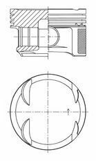 Поршень MB C-class (W204) 1.6 08-14 M271 (82.00mm/STD)