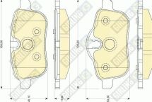 Комплект тормозных колодок, дисковый тормоз