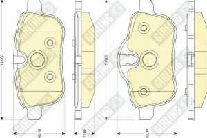 Комплект тормозных колодок, дисковый тормоз