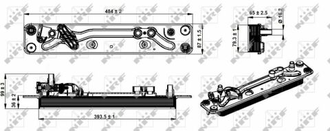 Радиатор масляный BMW X5 (E70)/X6 (E71/E72) 3.0-4.4 06-13- (АКПП)