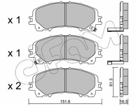 Тормозные колодки пер. QX50/Q70/Q60/Navara/Qashqai/Murano/Pathfinder/Koleos 01-