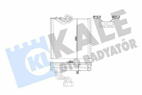 KALE RENAULT Випарник Kangoo 08-