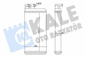 KALE AUDI Радиатор отопления 100/200,A6,V8