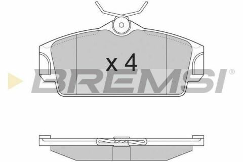 Тормозные колодки пер. Nissan Almera 00-/Primera 91-02 (TRW)