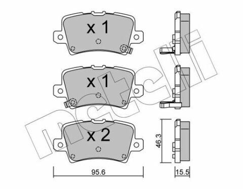 Колодки гальмівні (задні) Honda Civic 1.4-2.2 05- Колодки гальмівні (задні) Honda Civic 1.4-2.2 05-