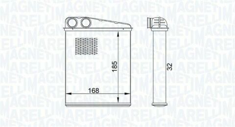 MAGNETI MARELLI BMW радіатор опалення MINI 06-, DB W169/B245