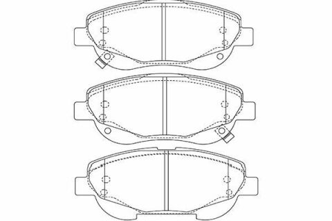 Тормозные колодки передние на TOYOTA Avensis 2,0-2,2 08-