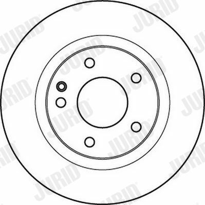 JURID Диск тормозной перед. (вентил.) DB A-klasse (W168)