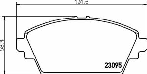 Колодки тормозные передние Nissan Primera 02- (TRW)
