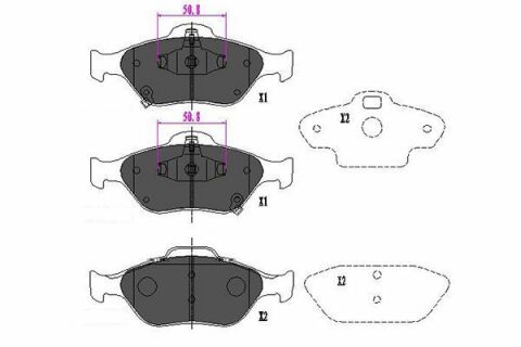 KAVO PARTS TOYOTA Гальмівні колодки передн. Yaris 05-