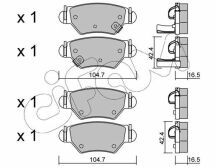 Гальмівні колодки зад. Astra G 98-05 (Bosch)