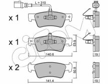 Тормозные колодки зад. T5 03-(ATE)(диски 333x32.5mm)