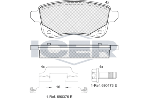 Тормозные колодки (задние) Renault Scenic III/Grand Scenic III 09-