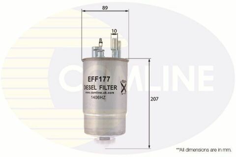 EFF177 Comline - Фільтр палива ( аналогWF8384/KL566 )