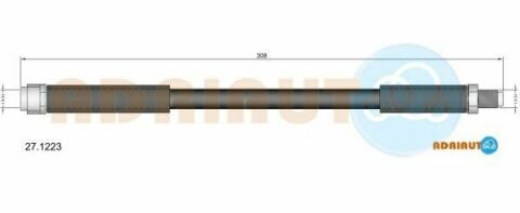 Шланг тормозной передний A168-01 W210 4-matic MB